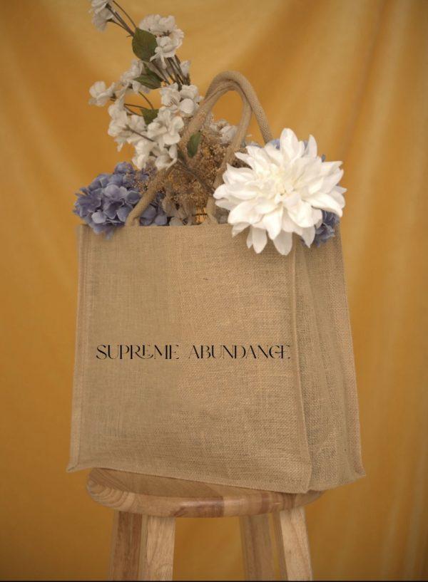 Supreme Abundance Burlap Bag